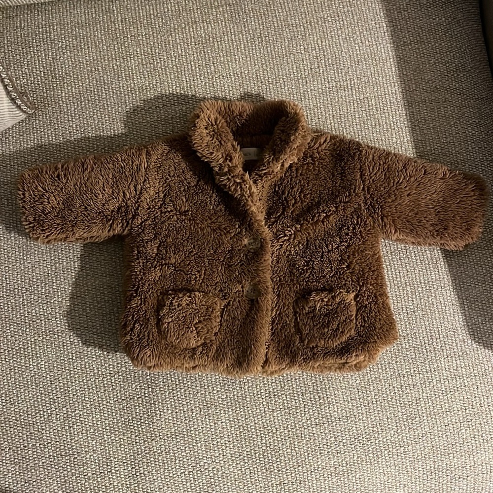 BEAN'S BARCELONA Fuzzy Coat, Caramel 3M